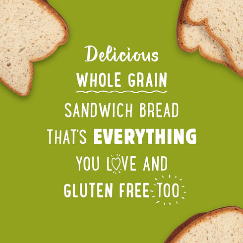 12 Udis Gluten Free Foods Whole Grain Bread, Ounce