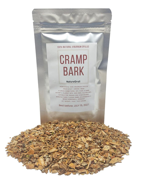 Cramp Bark - 100% Viburnum Opulus Bark, Cut & Dried, Net Weight: 1.5oz/42.5g