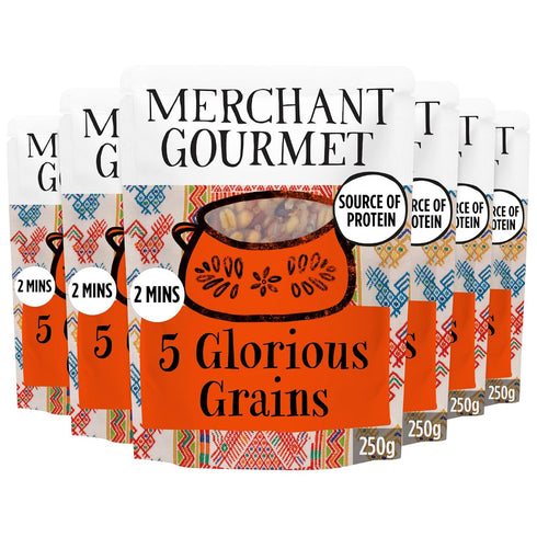 Merchant Gourmet Simply Cooked Glorious Grains with Red Rice & Quinoa - Microwave Rice