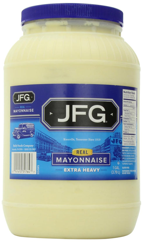 JFG Real Mayonnaise, Southern Classic Recipe with Cider Vinegar Fresh Eggs and