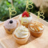 Sumerk 24PCS Gold Glitter 18 Cupcake Toppers for 18th Birthday Anniversary Party Decorations