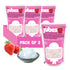 (12.7 oz, Pack 3) Jubes Strawberry Nata De Coco Jelly Cubes of - Strawberry Coconut Jelly Cubes for Sago - Coconut Gel