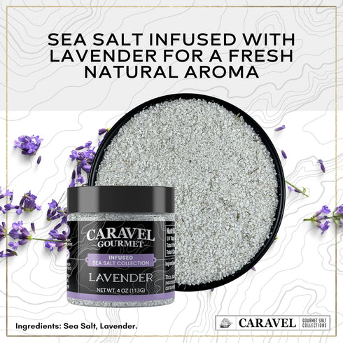 Pack, 4 oz 3-Pack, Autumn Collection Gourmet Sea Salts - Seasoning Salt Gift Rosemary, Porcini and Lavender Sea Salt