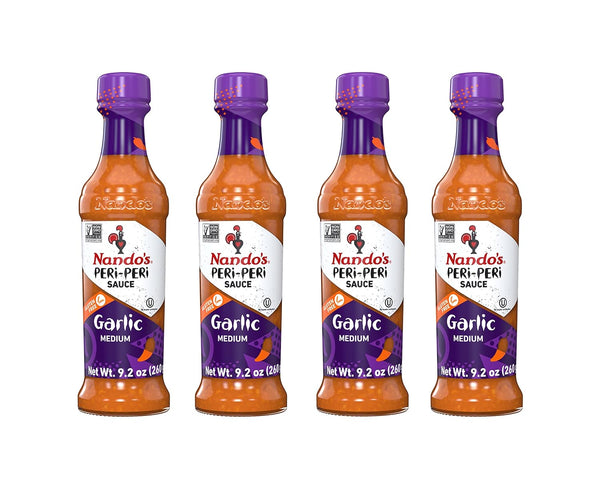 Nando's PERi PERi Garlic Sauce - Medium Heat Tangy Flavor | Gluten