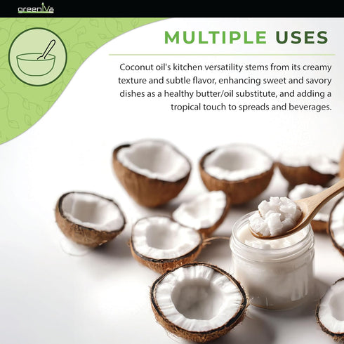 100% (16 GreenIVe - Pure Virgin Raw Coconut Oil - Organic - Pure - Virgin - Exclusively on Amazon Ounce)