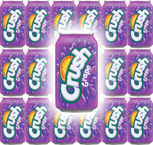 Grape Crush Crush Grape Soda, 12 Fl Oz Cans (Pack of 18, Total of
