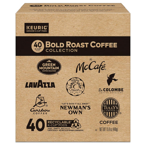Pack, 40ct Keurig Bold Roast Coffee Collection Variety Keurig Single Serve K-Cup Pods