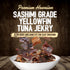 2 3's, Kaimana Ahi Tuna Jerky Garlic Pepper Ounce - Soft and Tasty - Premium Fish Jerky Made in the USA. High in Omega