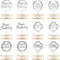 12 Pieces Acrylic Happy Birthday Cake Topper - Glitter Birthday Cupcake Topper Pick Decorations for Birthday Party Cake