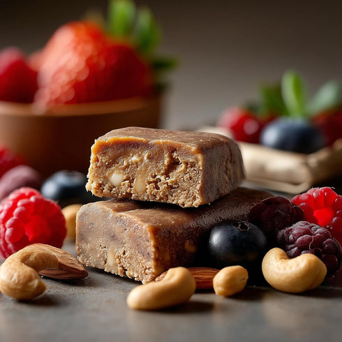 12 Count NEOBAR Berries Cashew Fruit and Nut Bars - Plant-Based Vegan Snack Bars, Gluten Free Dairy Free Snacks, No