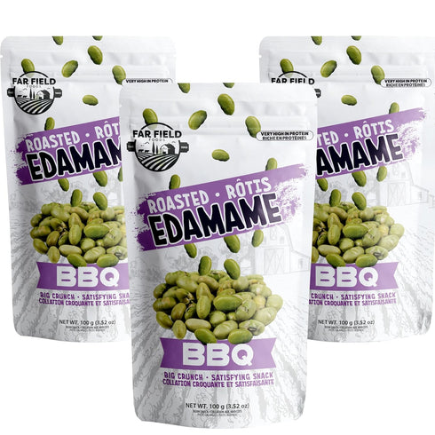 Urbani Far Field - Crunchy Dry Roasted Edamame Beans, (BBQ), High Protein Snack
