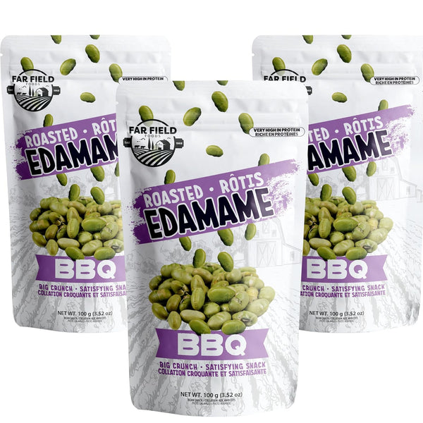 Urbani Far Field - Crunchy Dry Roasted Edamame Beans, (BBQ), High Protein Snack