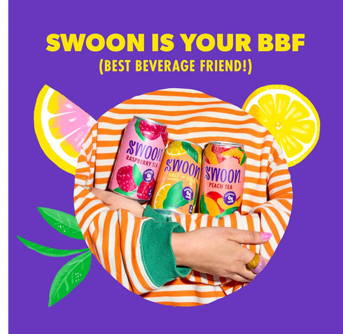 Pack 12 oz (Pack 12) Swoon Iced Tea Variety - Low Carb, Paleo-Friendly, Gluten-Free Keto Drink - Half + Half IcedTea