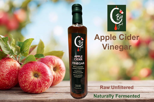500 ML C Bio Apple Cider Vinegar Raw Unfiltered - Imported Lebanon