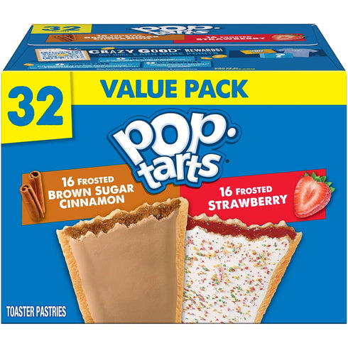 Pop-Tarts Toaster Pastries, Breakfast Foods, Kids Snacks, Variety Pack, 54.1oz Box (32