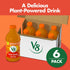 V8 100% 46 oz (6 Pack) Peach Mango Fruit and Vegetable Juice, fl Bottle