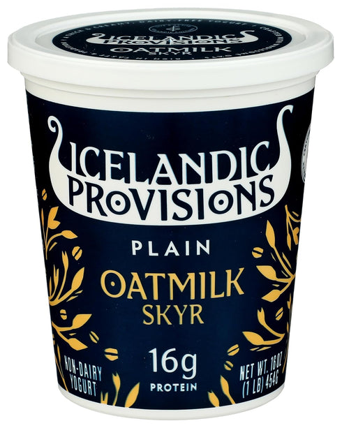 16 Icelandic Provisions, Yogurt Skyr Oat Plain, Ounce