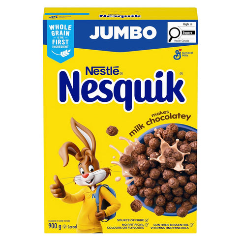 Hoiyen 900g/32 oz., Nesquik Chocolately Cereal Jumbo, (Imported from Canada)