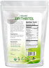 3 lb Organic Erythritol - Zero Calorie Alternative Sweetener - Low Glycemic Sugar Substitute - Great for Coffee, Tea