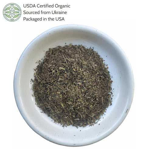 4 oz. (113g), Elanen Naturals Organic Peppermint Leaves USDA Certified Organic Peppermint Tea Loose Leaf, Dried Mint