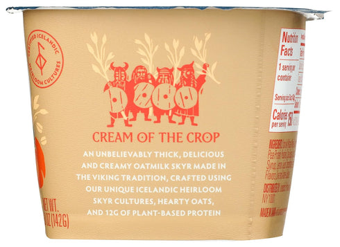 5 Icelandic Provisions, Yogurt Skyr Oat Peach, Ounce