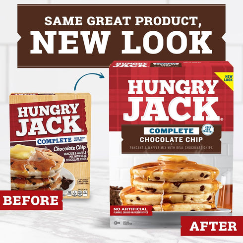 28 oz Hungry Jack Complete Chocolate Chip Pancake & Waffle Mix