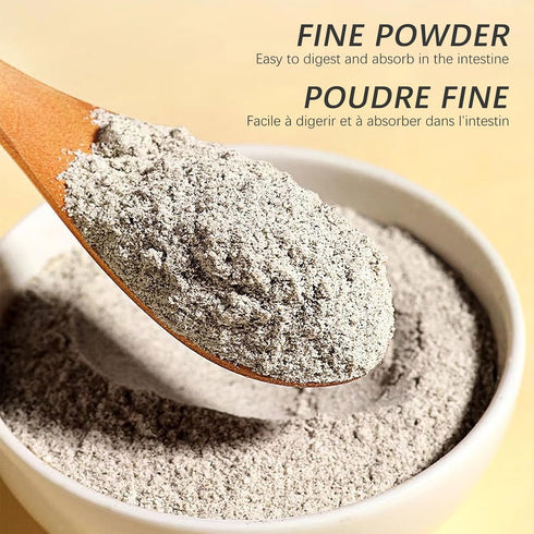 BAYUEDEGUA 200g/7.05oz 10 -Black soybean milk powder Black soybeans+Black quinoa+Black sesame+Black rice+Black fruit