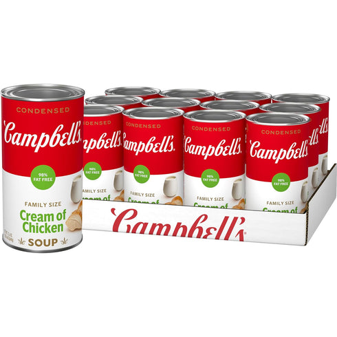 Campbell's Condensed 98% Fat Free Cream of Chicken Soup, 22.6 oz Family
