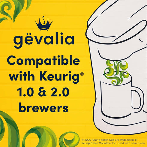 84 Gevalia Colombia K-Cup Coffee Pods, for a Keto and Low Carb Lifestyle, ct Box