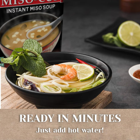 Packets, Packets 2.9 (Pack 6) Edward & Sons Japanese Restaurant Style Miso-Cup - Instant Miso Soup Golden Vegetable