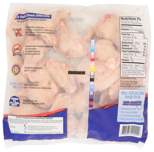 Bell & Evans 40 OZ Cut Chicken Wings