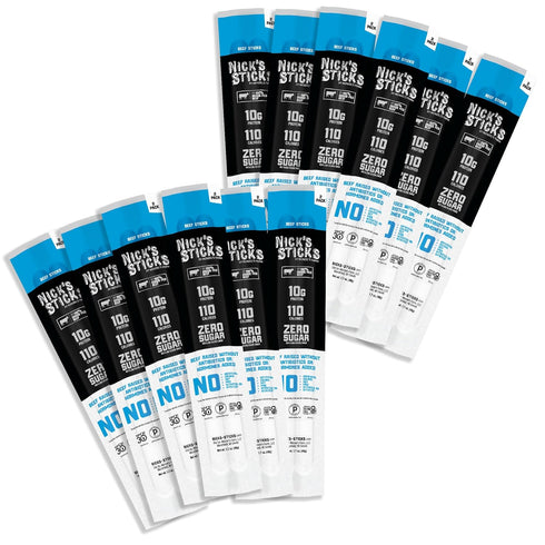 Nick's Sticks Clean & Balanced 100% Grass-Fed Beef Snack Sticks | Made