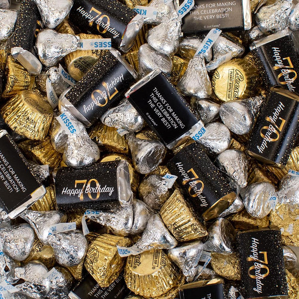 1.62 lbs 70th Birthday Candy Chocolate Mix Party Favors for Guests (Approx.