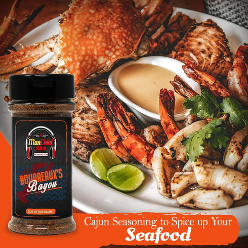 Set Manchild BBQ Rub Spices and Seasonings Gift | All Natural Texas Spice Dry Rubs for Cooking & Smoking Meat | Pork
