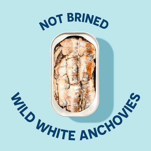 3rd 4.4 (Pack 12) Wild Planet Wild Anchovies in Water with Sea Salt, Party Mercury Tested, Ounce