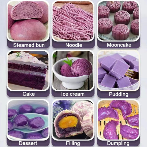 SXETBEAN 13oz/368g Purple Sweet Potato Powder, Pure Purple Yam Powder, Ube Powder for Latte, Baking, Smoothies, Juices