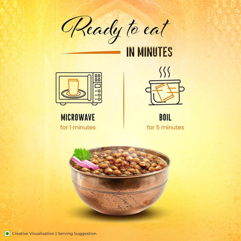 (Pack 6)10 (Pack 6) Kitchens of India Pindi Chana Chick Peas Curry, of Ounces , Gourmet Ready To Eat Authentic Indian