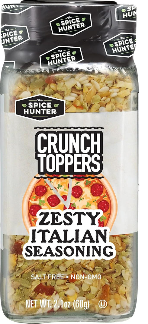 The Spice Hunter Crunch Toppers, Zesty Italian, 2.1 Ounce Jar