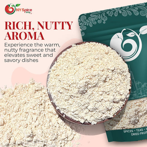 1 NY SPICE SHOP Ground Mahlab - Spice Mahlepi Powder Dried Natural Mahlep - Dry Mahlep Spice for Pastry Making Pound