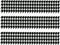 Whimsical Practicality Houndstooth Cake Borders, Designer Prints Edible Icing Image Cake Decoration