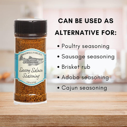 4 Pack Braswell's Savory Salmon Seasoning