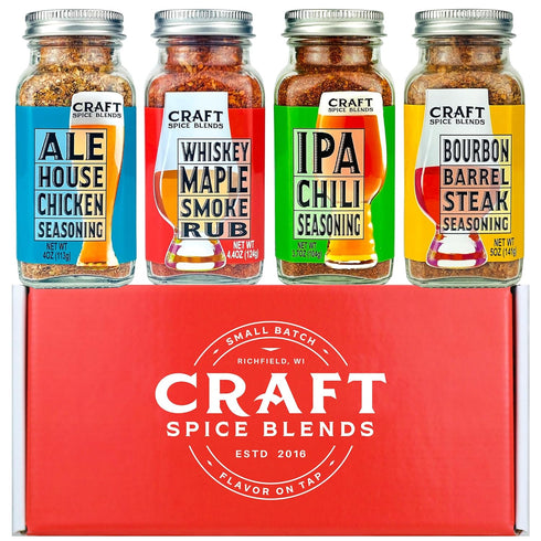 Craft Spice Blends Grilling Seasoning & Rub 4-Pack Gift Set - Top