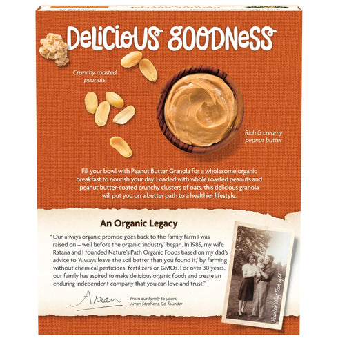 11.5 (Pack 12) Nature's Path Organic Peanut Butter Granola, Ounce