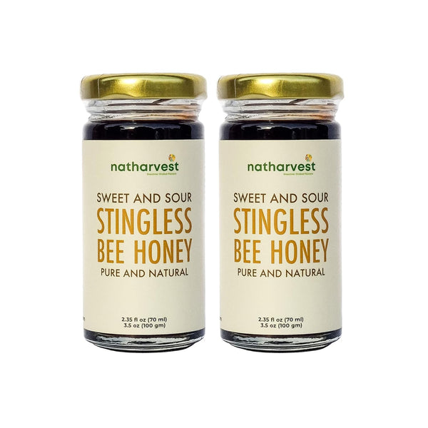 Stingless Bee Honey, Sweet and Sour Meliponini. Contains Low Glycemic Trehalulose, No