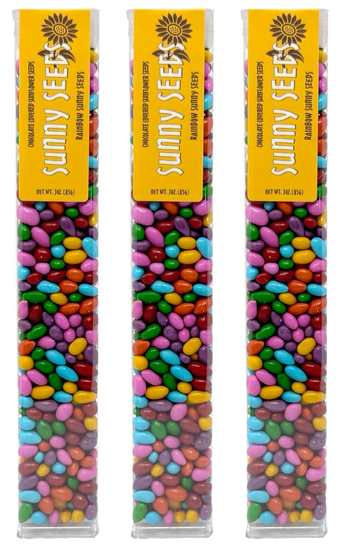 Sunflower Food Company Chocolate Covered Sunflower Seeds Multicolored Candy Coated Treats - Rainbow Party Favors