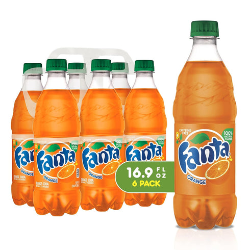 Fanta Orange 16.9 oz, 12 Soda, Units