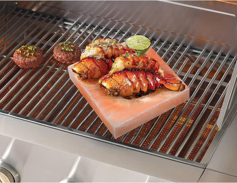 DOBADN 8"x8"x1.5" Himalayan Salt Block Cooking Plate, Square Easy Salt Slab and Grilling Stone for Grilling, Cooking