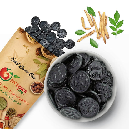 NY Spice Shop Licorice Candy - 3 Pound Salted Licorice Coins -