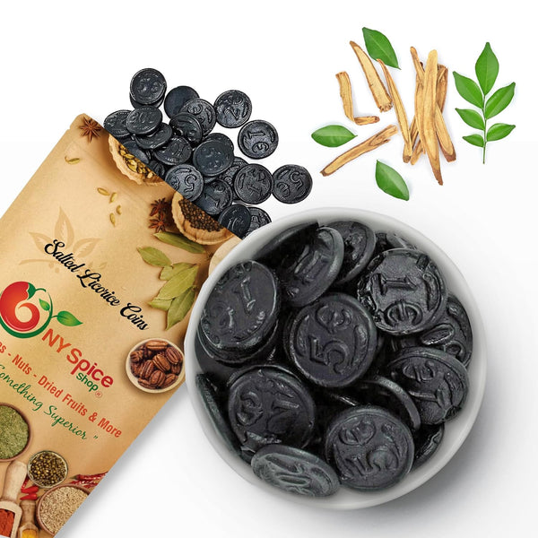 NY Spice Shop Licorice Candy - 3 Pound Salted Licorice Coins -