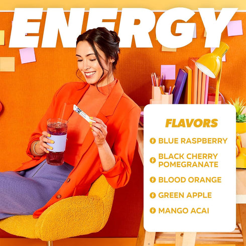 Pack 9 Packets Packets Pure Kick Ultimate Variety - Flavors of Energy Drink - Pure Kick Hydrate and Energy Drink Powder